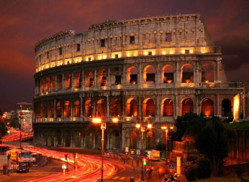 Fototapet Nocturn Italia Roma Colosseum 03