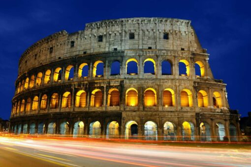 Fototapet Colosseum Noaptea 09 Italia Roma