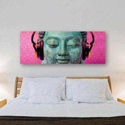 Tablou Canvas Buddha Music 57 x 150 cm 2