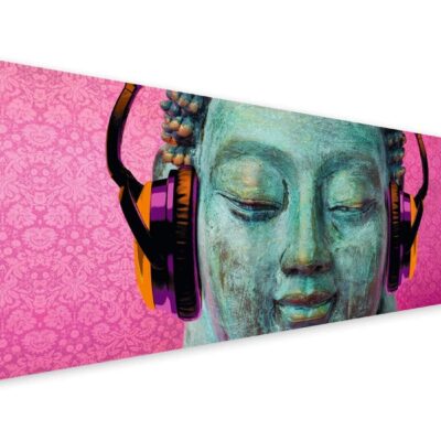 Tablou Canvas Buddha Music 57 x 150 cm 3