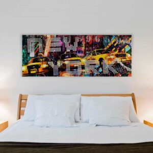 Tablou Canvas New York Taxi 57 x 150 cm Interior