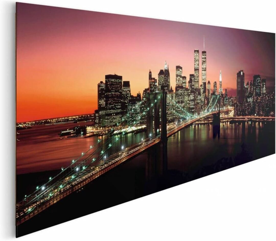 Tablou Podul Brooklyn Bridge Poster - 52 x 156 cm Lateral