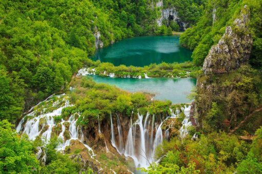 Fototapet Cascada - Lacurile Plitvice - Parcul National din Croatia