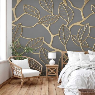 Dormitor mic Abstract Frunze aurii